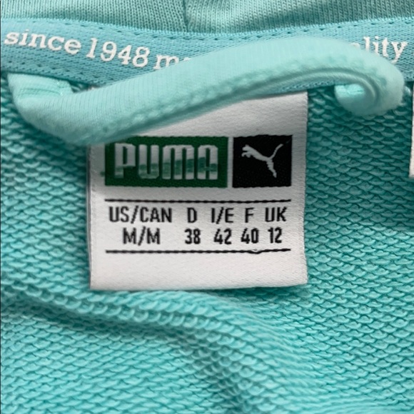 Puma Aruba Blue Heart T7 hoodie Track Jacket - Picture 13 of 16